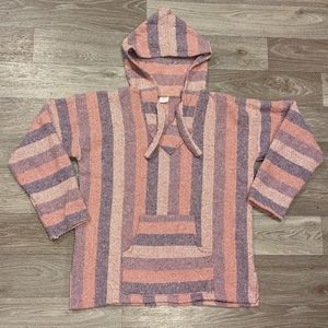 Authentic Mexican Baja Hoodie Poncho